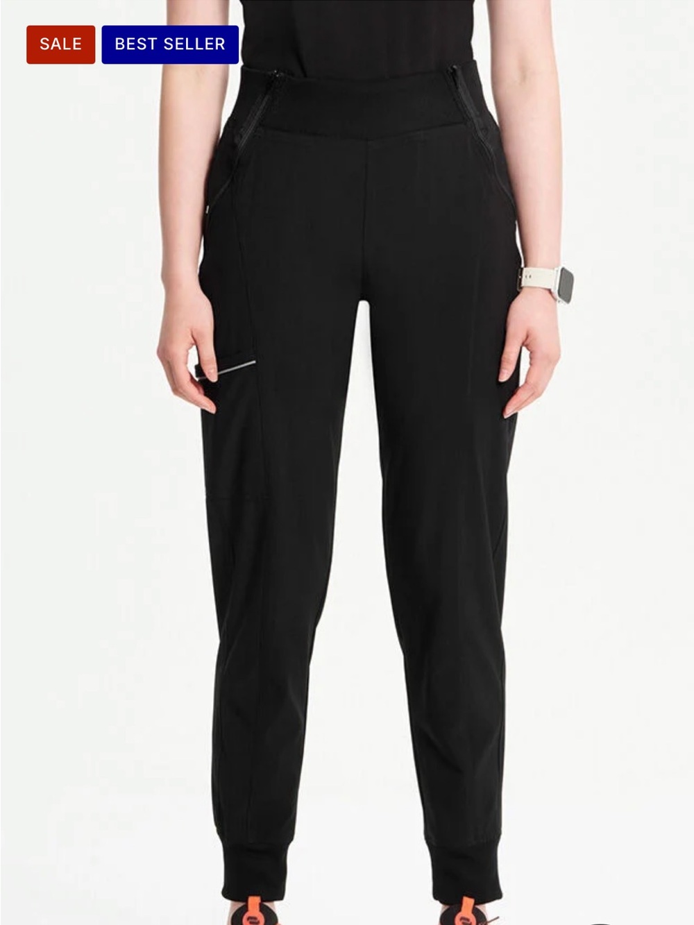 Cherokee infinity Scrubs Women’s Black Jogger Pants - medium
